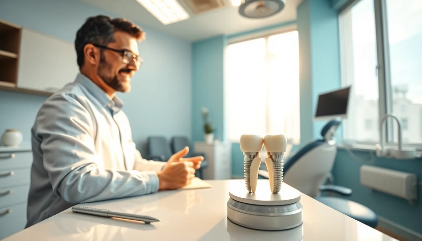 Affordable dental implants in Damansara featured in a welcoming dental office setting.