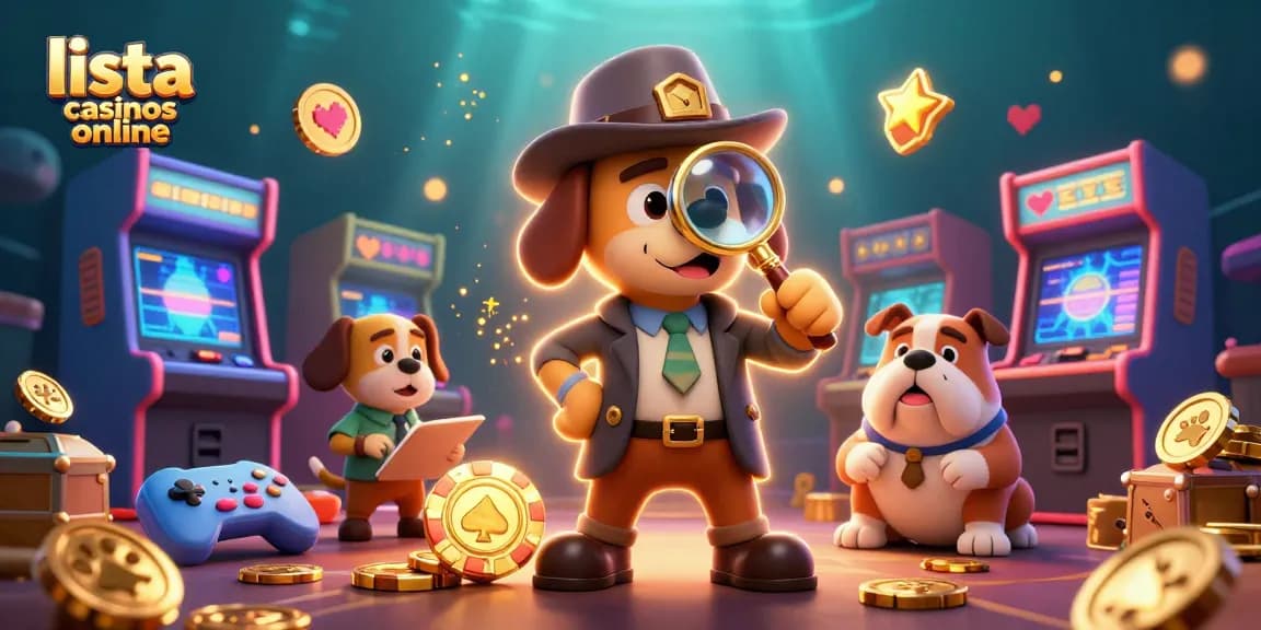 La lista casinos online muestra un detective y su compañero descubriendo pistas de juego.
