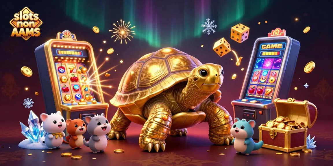 Gioca alle slot non AAMS e scopri premi in un'illustrazione colorata e vivace.