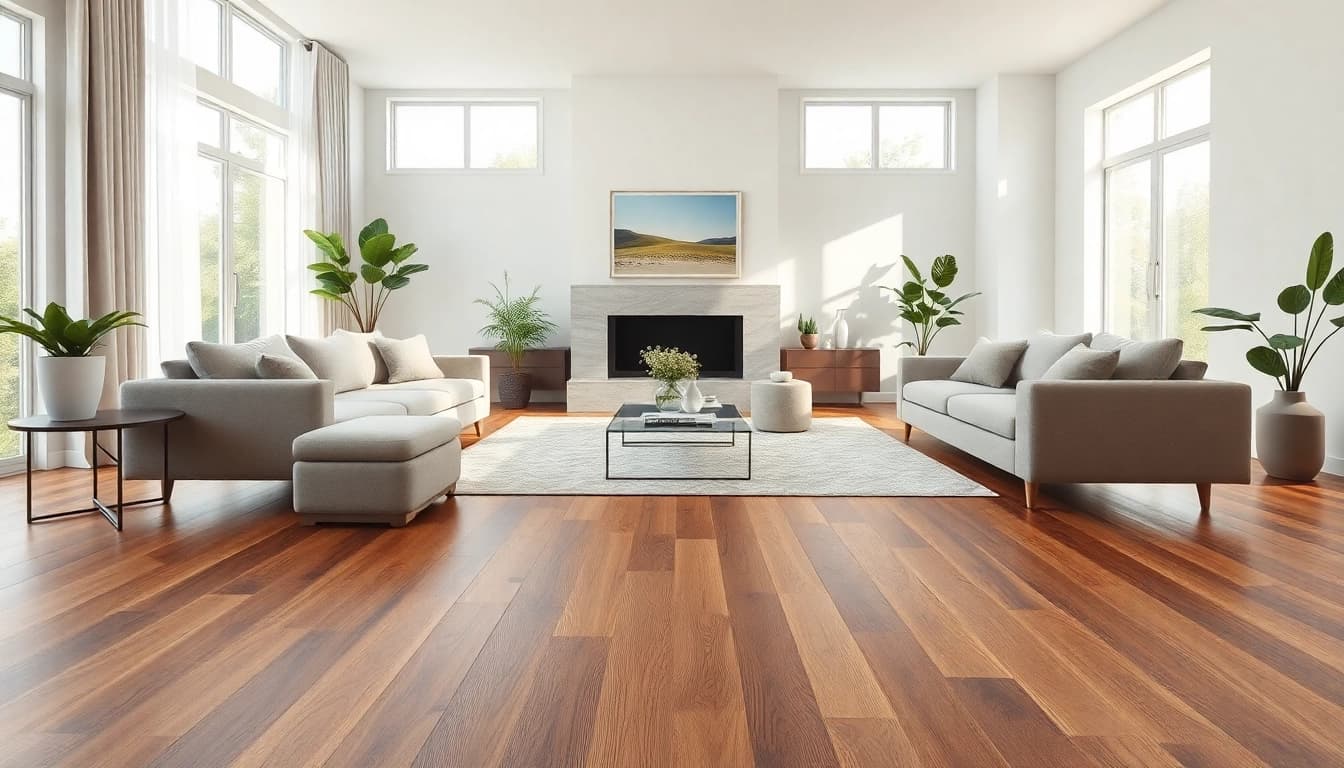 Transform your space with the best lvp flooring in a modern living room setting, showcasing elegance and style.