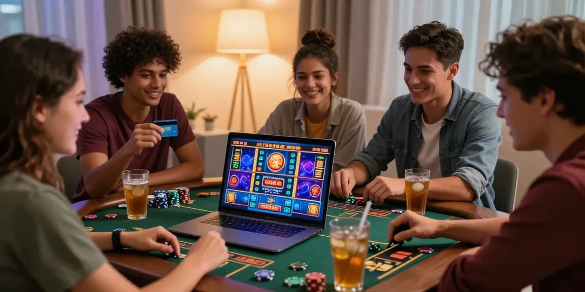 Players enjoying online credit card gaming at home, showcasing the engaging atmosphere of https://chps.org.uk/.