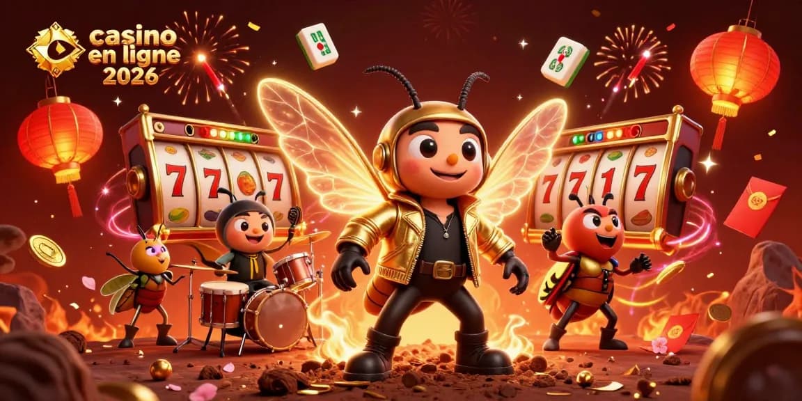 Joue avec passion sur casino en ligne 2026 entouré de symboles de jackpot et de fruits.
