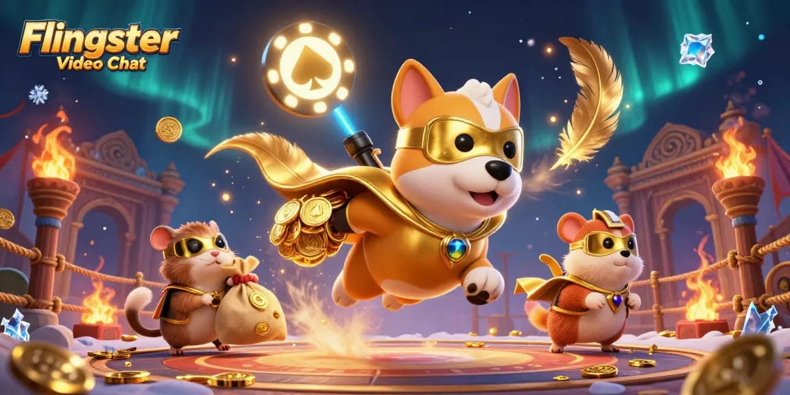 Engage with Flingster Video Chat and dive into immersive gambling experiences with animated characters.