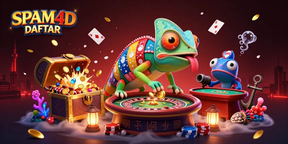Berpartisipasi dalam SPAM4D DAFTAR dengan chameleon kasino menarik emas dan harta.