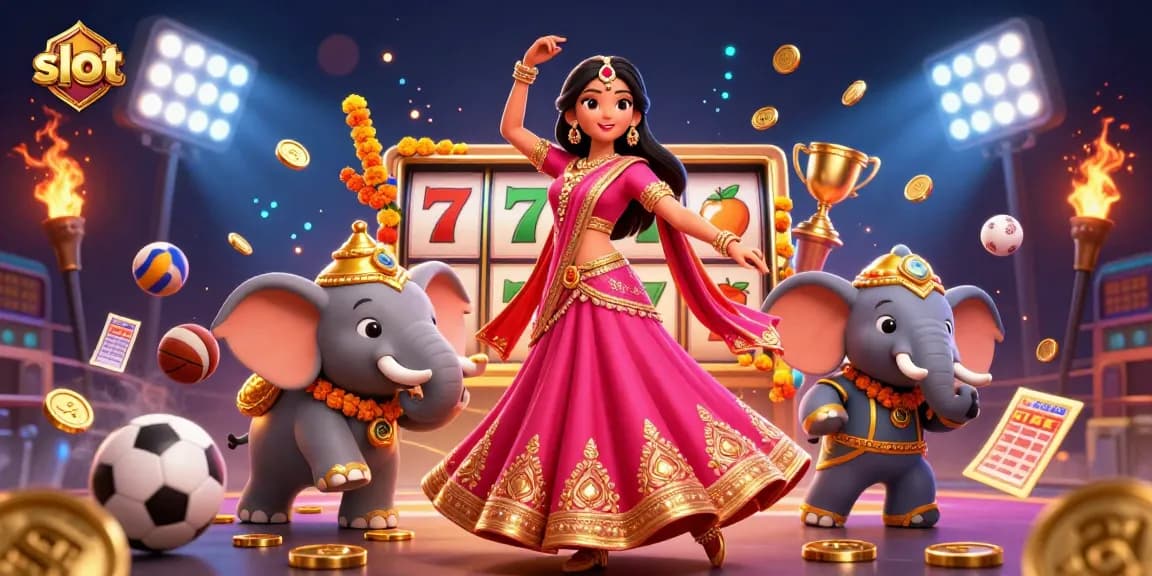 Experience thrilling slot action with vibrant characters, gold coins, and dynamic casino elements.