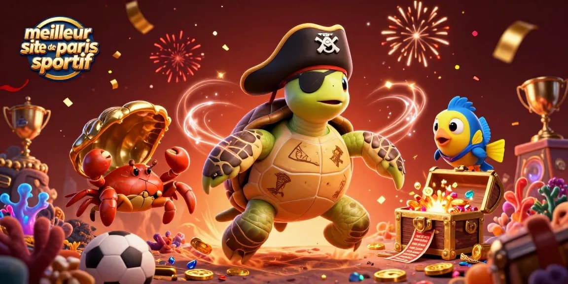 Retrouvez le meilleur site de paris sportif avec des personnages animés célébrant des gains au casino.