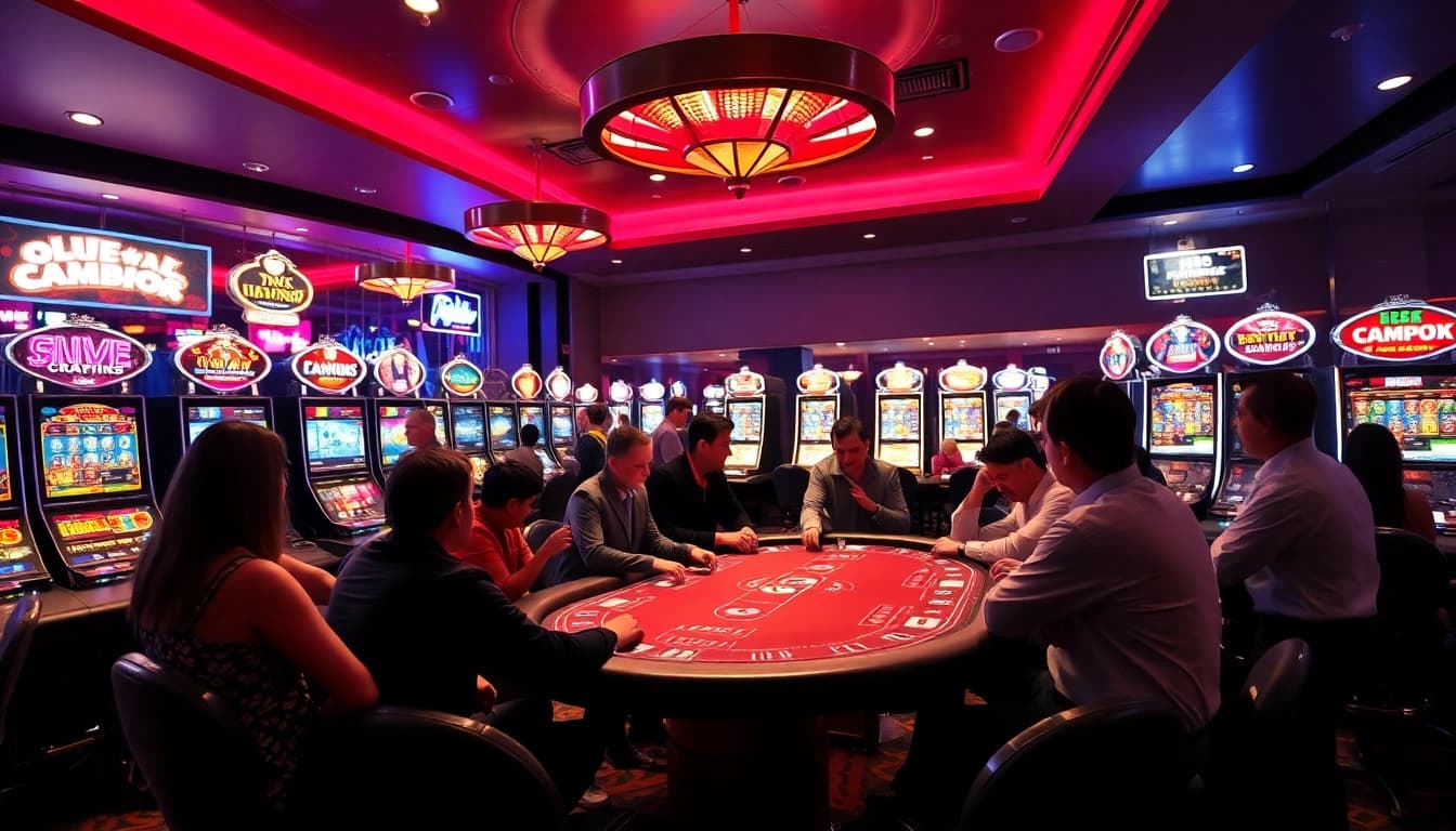 Experience the thrill of Non gamstop Casino Uk with players enjoying vibrant gaming activities.