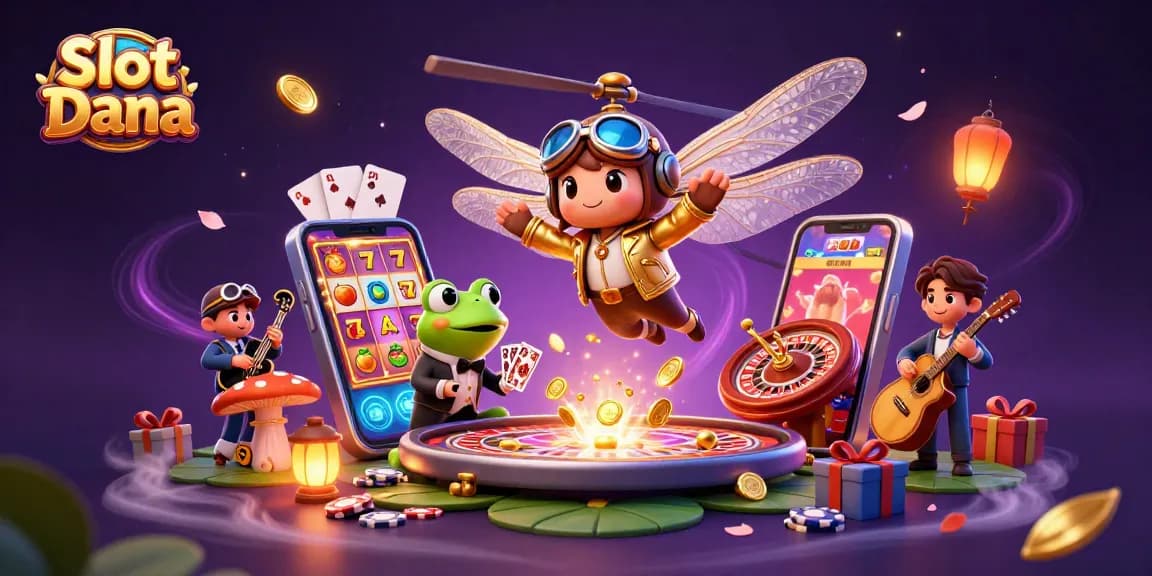 Mainkan Slot Dana dengan desain menarik dan pembagian keuntungan cepat dalam permainan kasino.