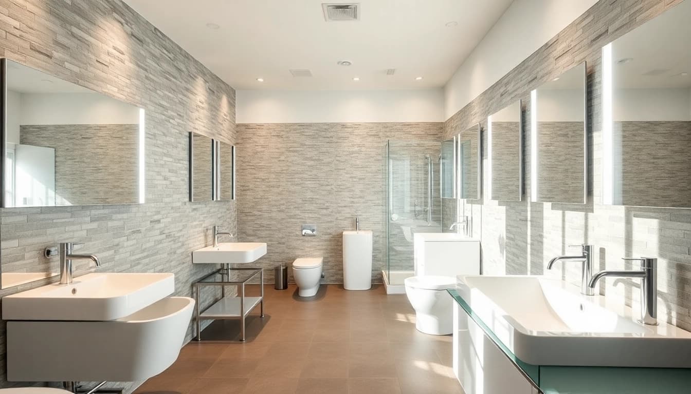 Gestalte deinen Raum mit sonni sanitär GmbH in einem modernen Badezimmer voller Eleganz.