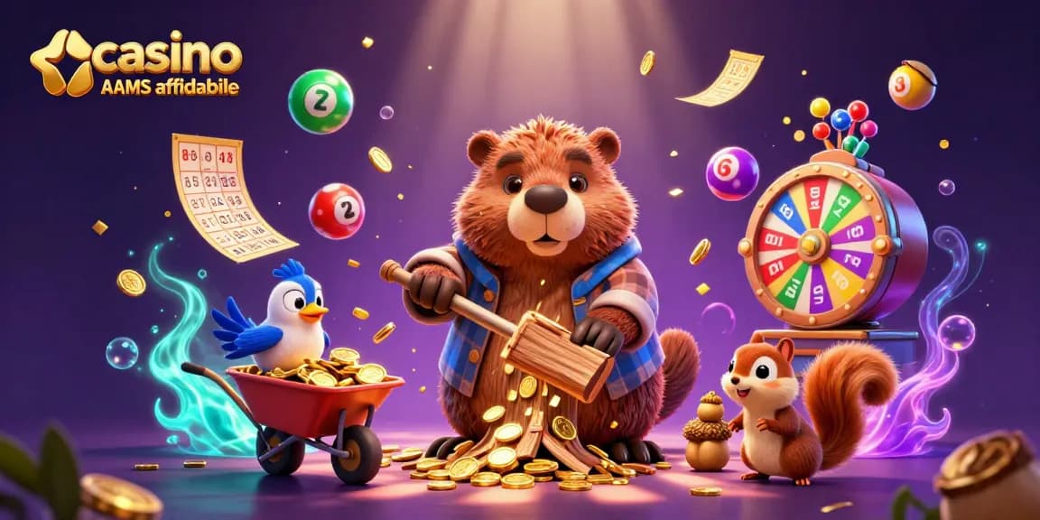 Raccogli monete dorate nel casinò non AAMS affidabile impreziosito da scene vivaci e colorate.