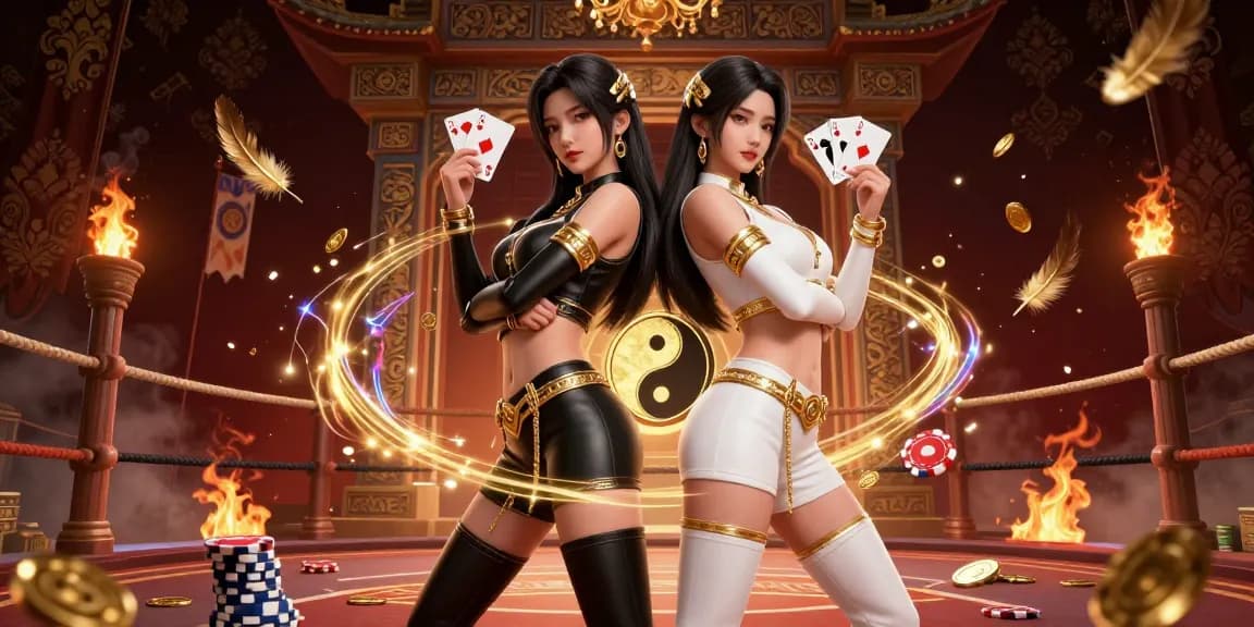 Watch TOGEL88's stunning twin Asian women in 3D digital art, engaging in thrilling gambling action.