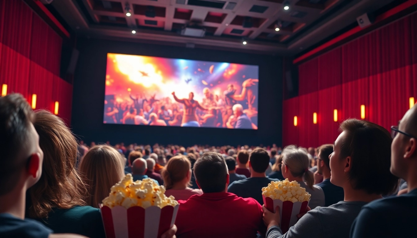 ดูหนังออนไลน์ฟรี กับบรรยากาศโรงภาพยนตร์เต็มไปด้วยผู้ชมที่ตื่นเต้น