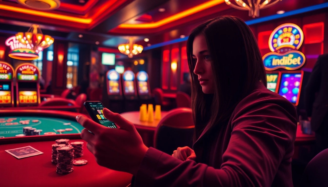 Placing bets on Indibet online with engaging casino visuals and user-friendly interface.