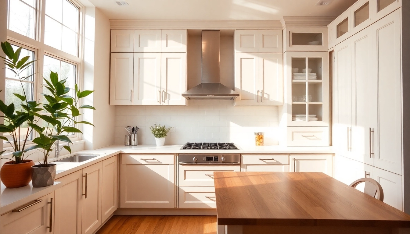 Cabinet refacing in Saint Petersburg FL showcases updated kitchen cabinetry and new hardware.