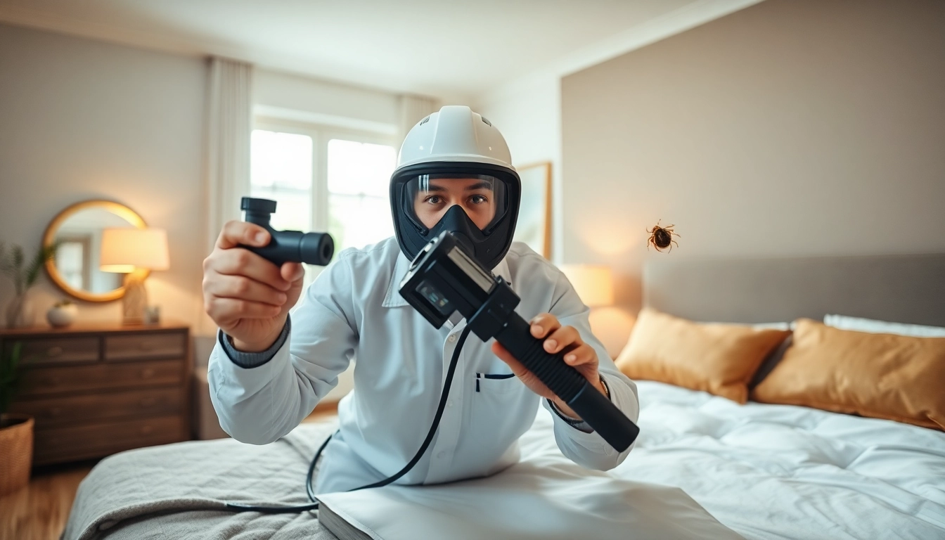 Understanding bed bug exterminator cost with a professional analyzing an infested room.
