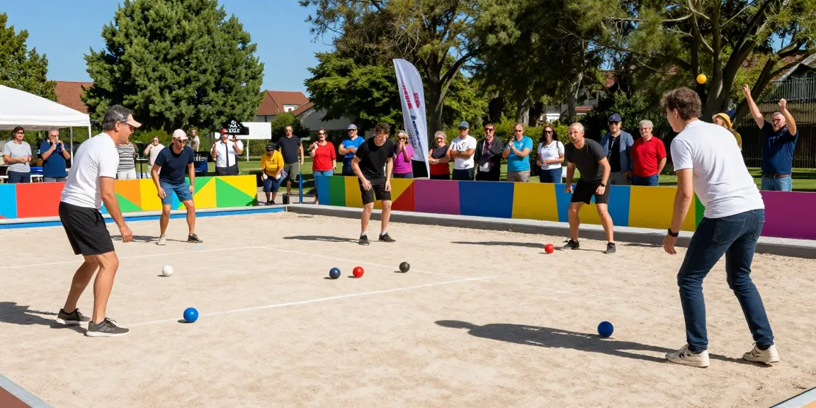 FOPI KOTA PONTIANAK bermain petanque dalam suasana semarak di lapangan.