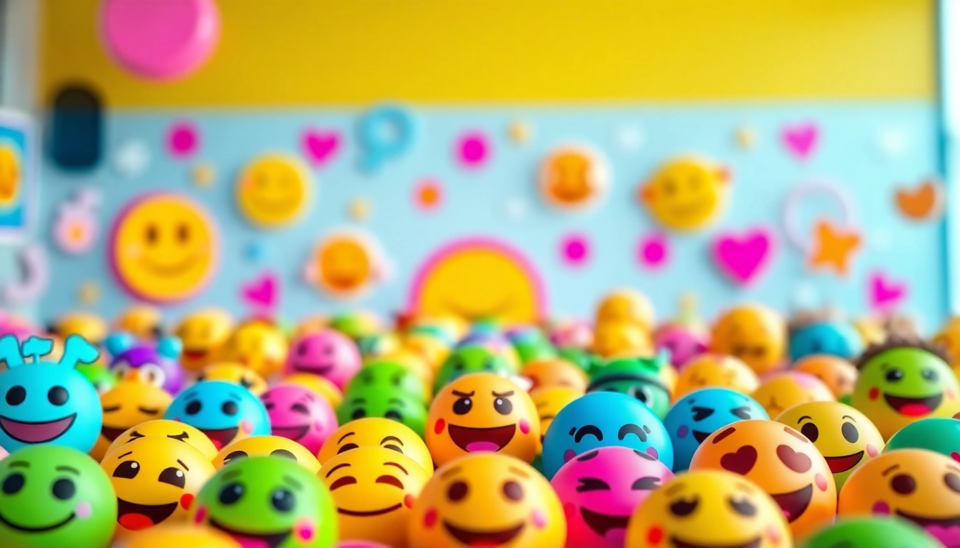 Engaging tiktok emojis displayed vibrantly to illustrate effective social media communication.