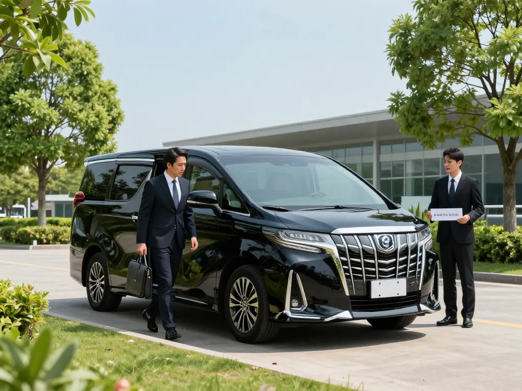 Trải nghiệm sang trọng với cho thuê xe Toyota Alphard tại sân bay, thể hiện sự thanh lịch và thoải mái.