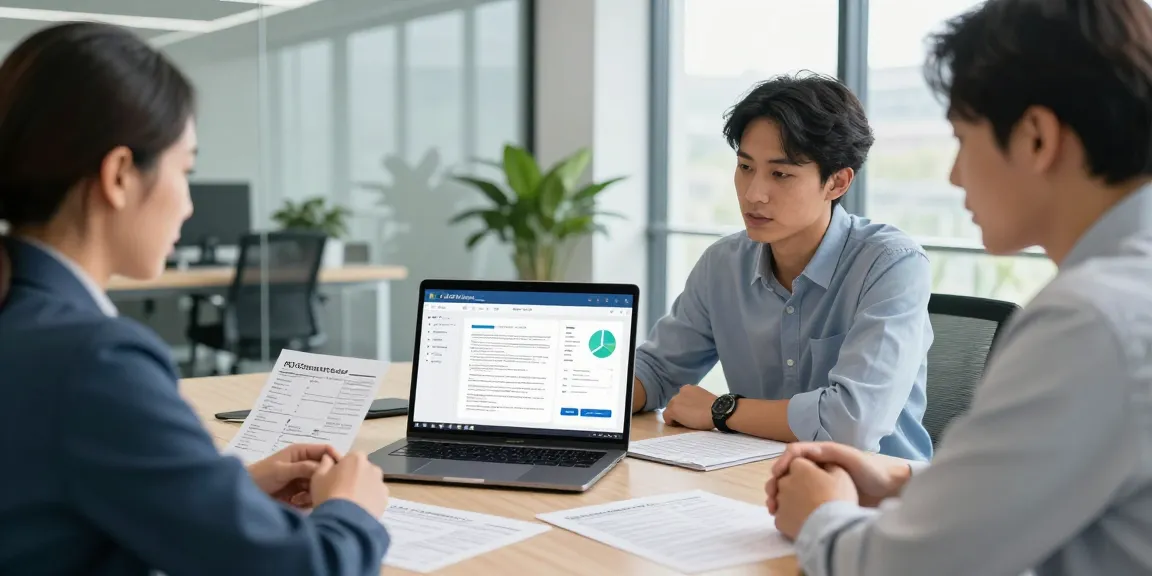 Detect fraud receipt using advanced AI technology in a professional office setting with team collaboration.