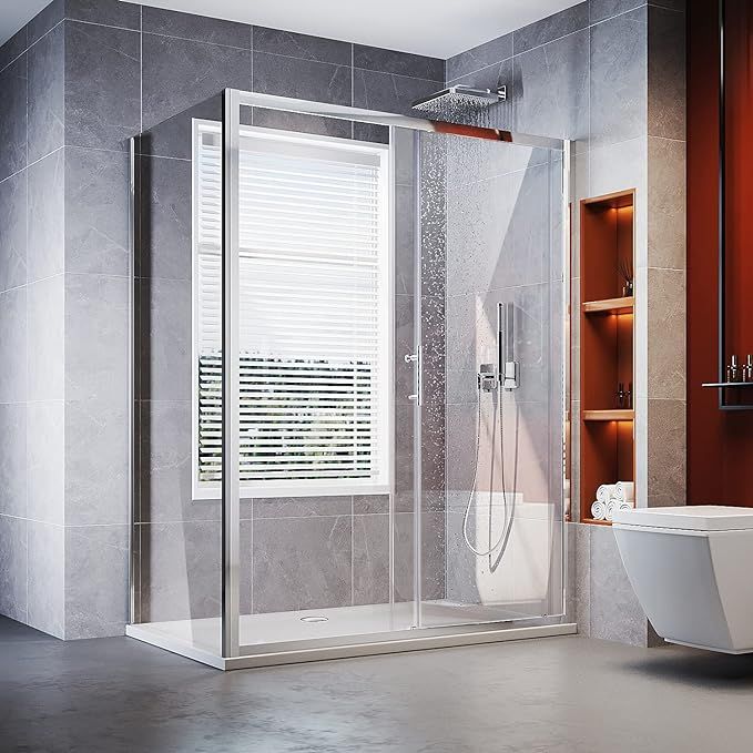 Elegant Showers: Illuminated Bathroom Cabinets for Sleek Bathroom Designs