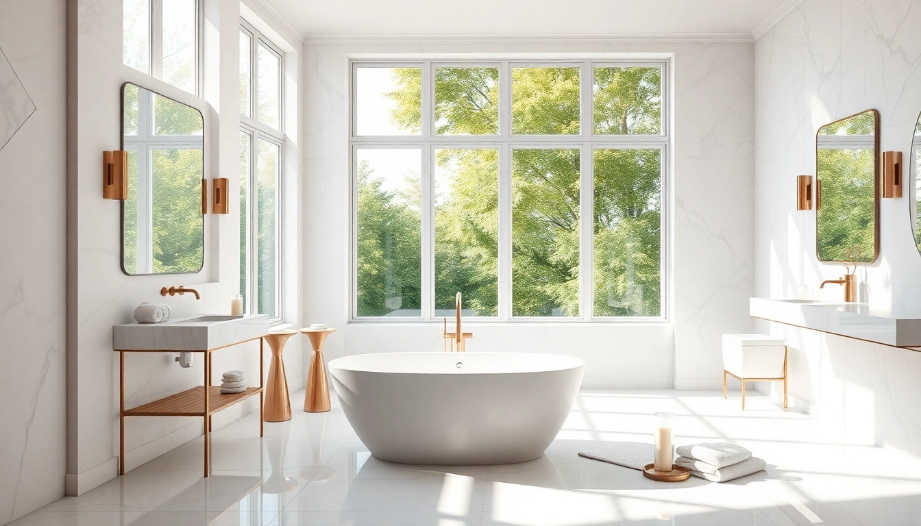 Transform your space with elegant bathrooms featuring luxurious fixtures and serene designs.