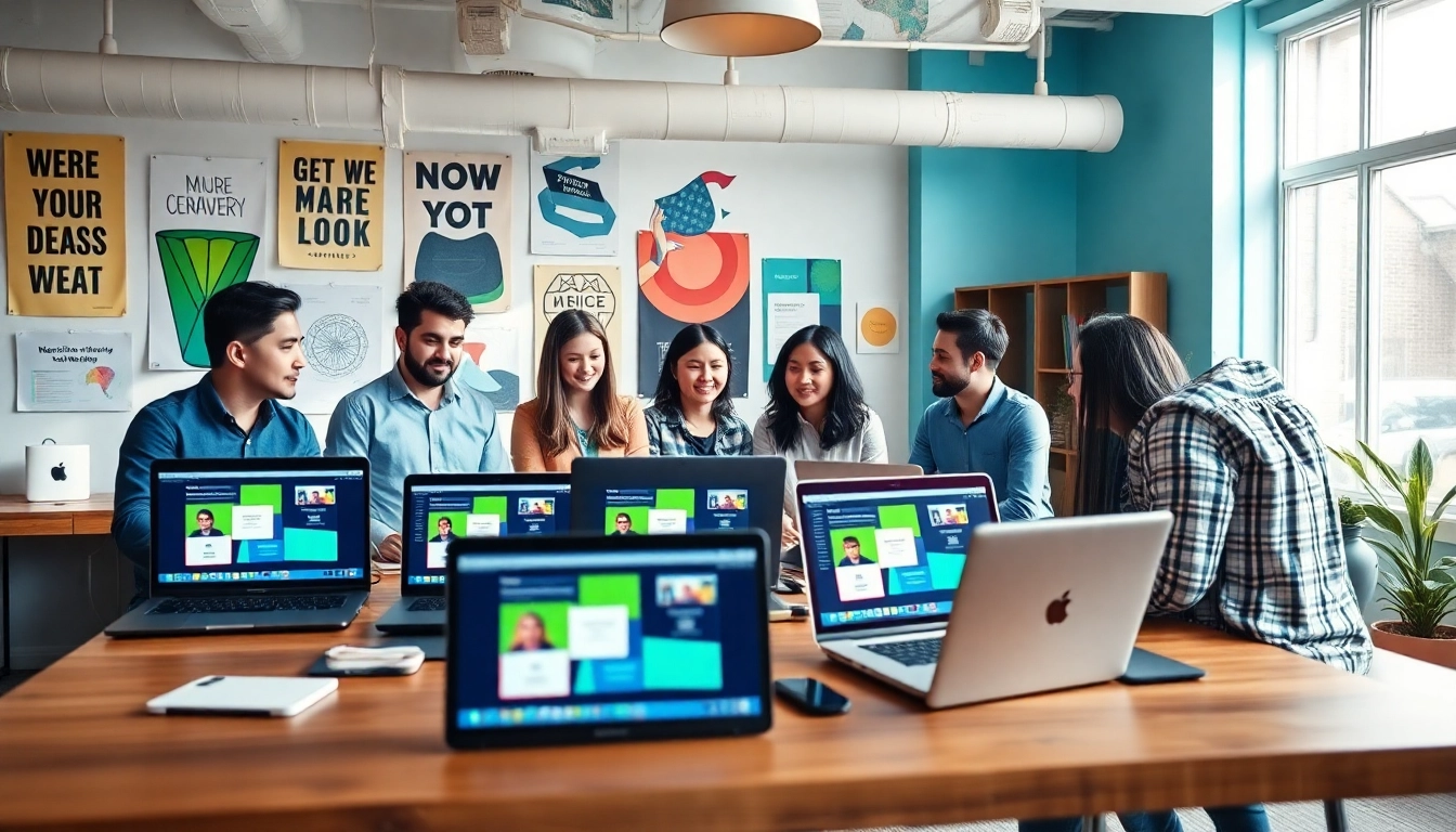 Webflow Agentur arbeitet kreativ an Webdesign-Projekten mit inspirierenden Elementen.