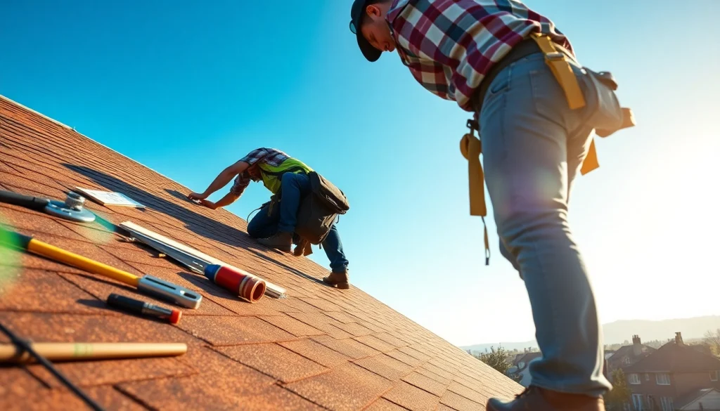 Experience expert installation of high-quality roofing solutions on a residential roof.