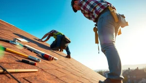 Experience expert installation of high-quality roofing solutions on a residential roof.