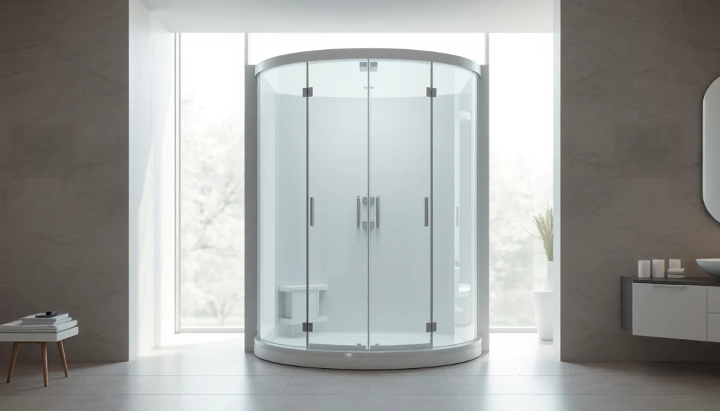 Erleben Sie die sonni Duschkabine in einem stilvollen Badezimmer mit eleganten Details.