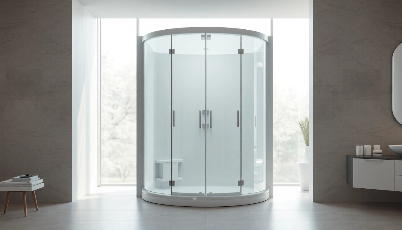 Erleben Sie die sonni Duschkabine in einem stilvollen Badezimmer mit eleganten Details.