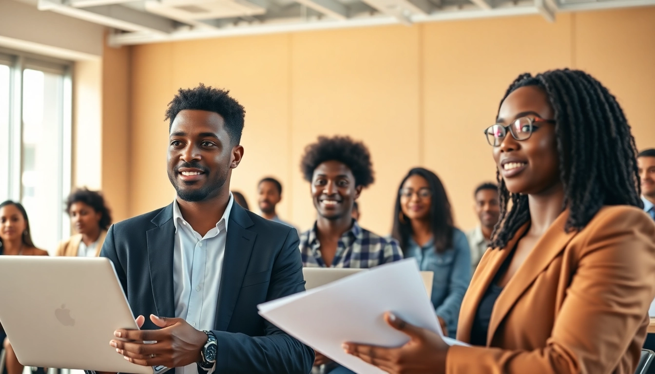 Empowering presentation during Bet on Black event showcasing entrepreneurs' innovations.