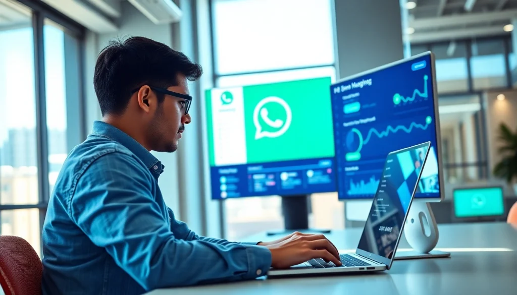 Illustration of ultramsg integration showcasing seamless communication through modern technology.