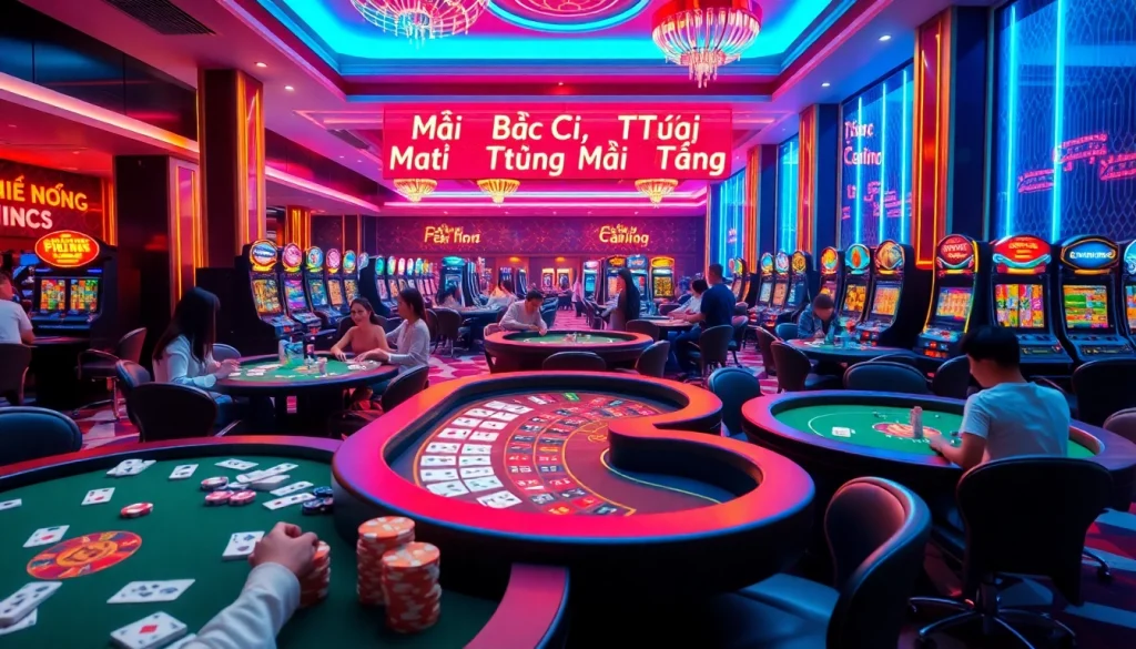 KJC AC 3 immersive casino experience with thrilling tables, dice, and slot machines.