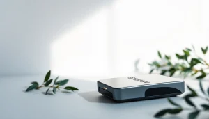 Fotografia di Prodotti che mette in risalto gadget elettronici di alta gamma su uno sfondo minimalista.