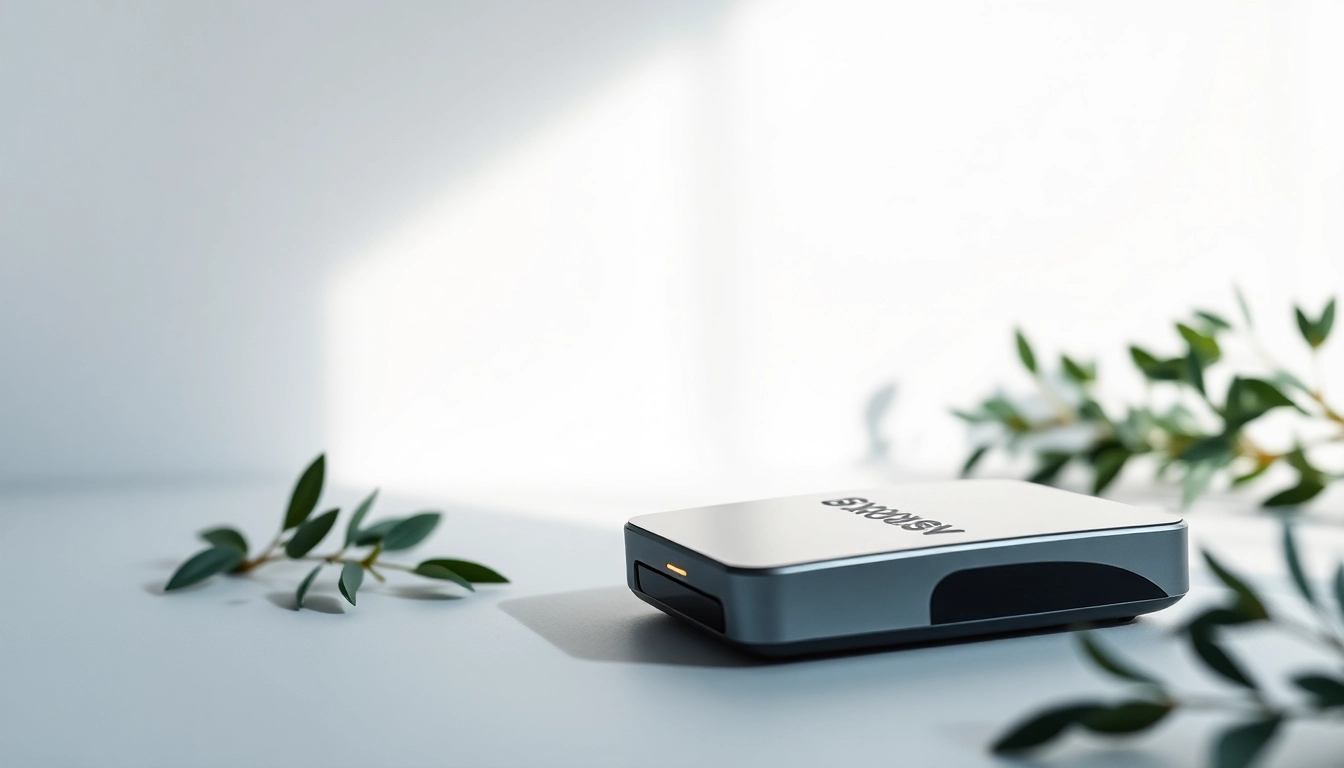 Fotografia di Prodotti che mette in risalto gadget elettronici di alta gamma su uno sfondo minimalista.