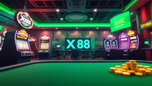 Engaging online casino interface showcasing Trang Chủ XX88 with vibrant gaming options and modern technology.