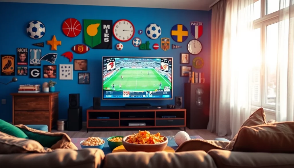 오징어티비에서 다양한 스포츠 중계를 즐기는 모습