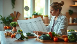 Understanding intermittent fasting benefits while preparing healthy meals in the kitchen.