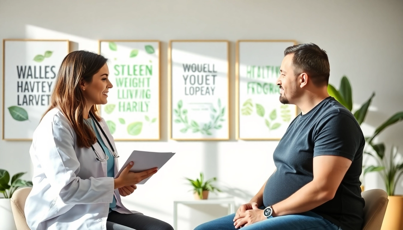 Engaging consultation for Medical Weight Loss Nyack, showcasing personalized care in a friendly clinic.