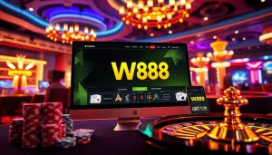 Experience thrilling online gambling with the W88 link as you place your bets at the luxurious casino.