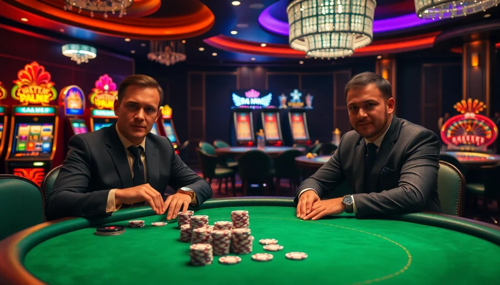 Players strategizing during a high-stakes poker game, showcasing the essence of a pbn post in gambling.