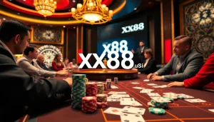 Experience the thrill of baccarat at https://xx88.us/, featuring vibrant chips and intense gameplay.