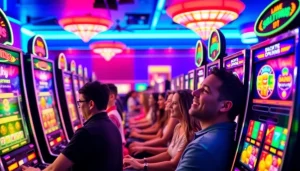 Experience the excitement of slot hoki games with vibrant machines and enthusiastic players.