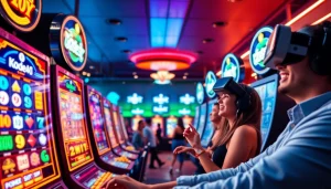 Exciting Kode4d slot gaming experience with players at modern online casino.