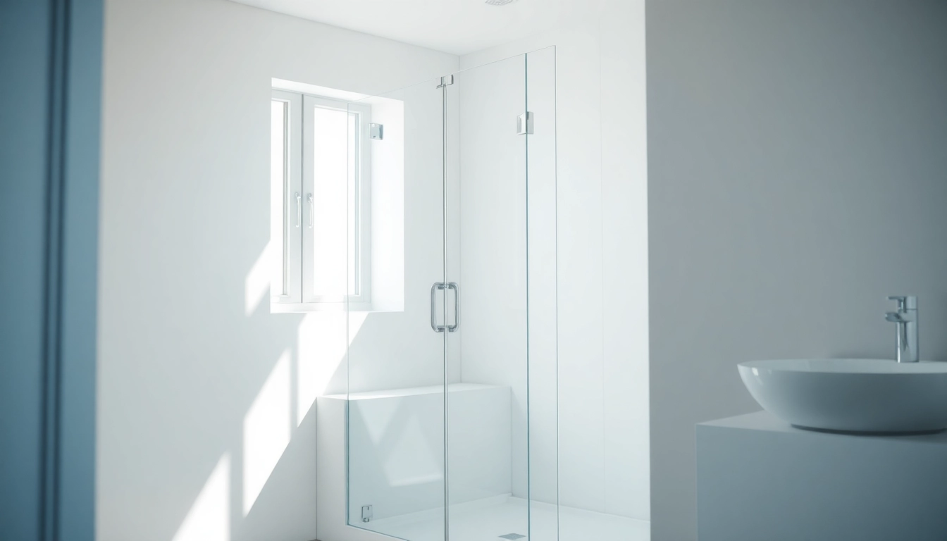 Showcase a stunning shower screen door highlighting sleek design and elegant features.