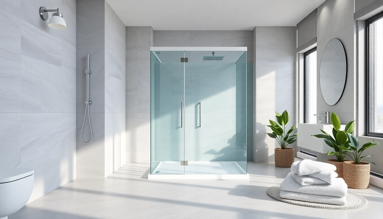 Duschkabine 90x90 komplett in einem modernen Badezimmer mit eleganten Details.