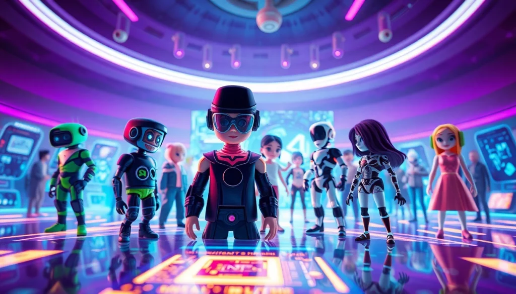 Engaging digital characters in an NSFW AI landscape, showcasing character ai nsfw innovation.