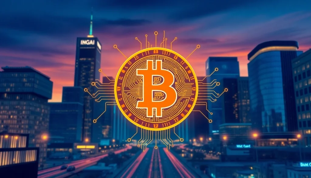 Comprendre bitcoin à travers une illustration dynamique représentant la technologie Blockchain.