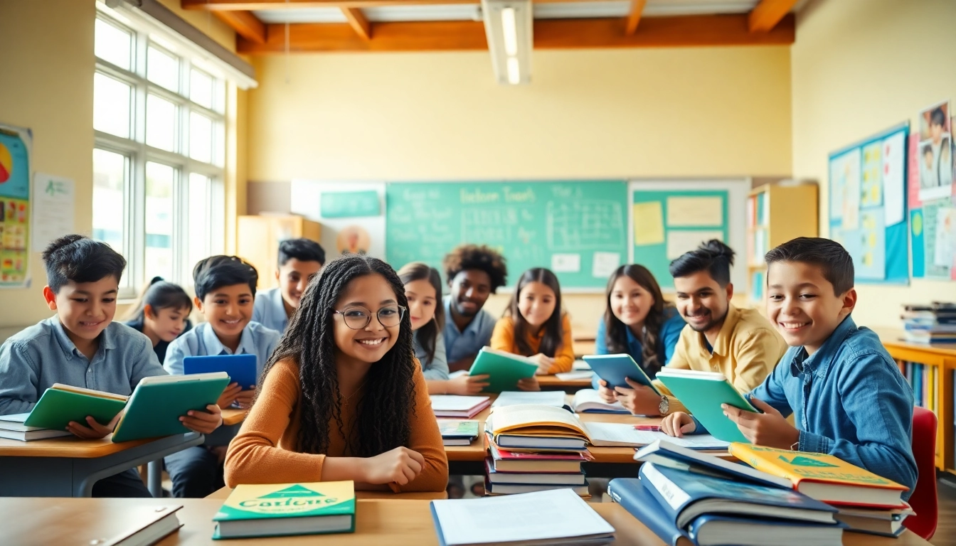 Engaging classroom scene showcasing the importance of education in a collaborative learning environment.