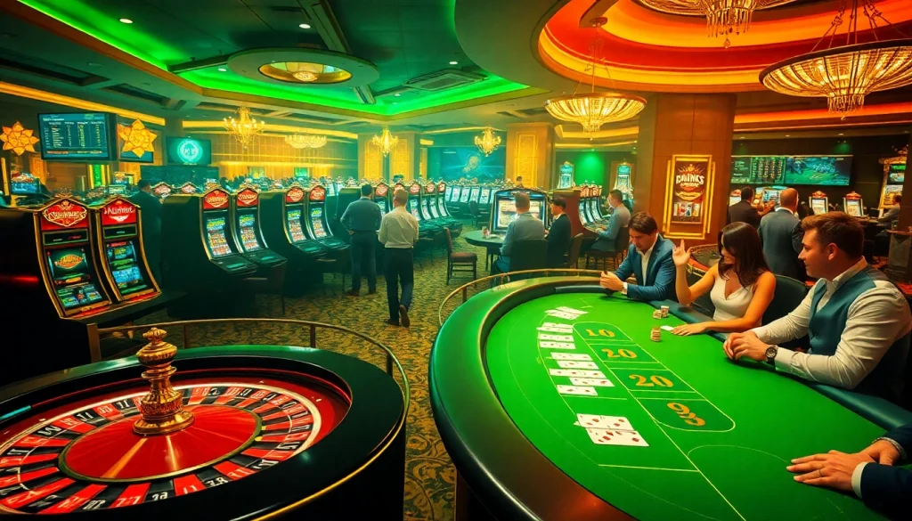 Engage with link alternatif onicplay at a luxurious casino filled with vibrant games and players.